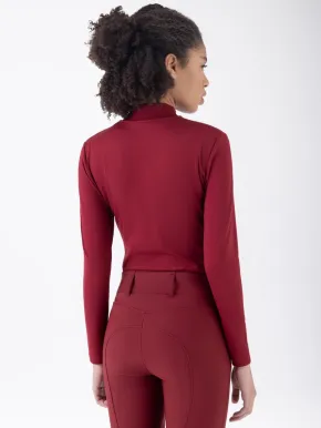 Equiline EQGlin Damen Trainingsshirt langarm Alpine Plum