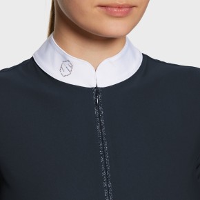 Samshield Damen Turniershirt Aloise Air Kurzarm Navy