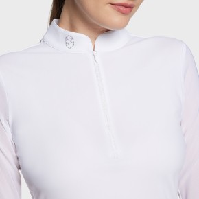 Samshield Damen Turniershirt Aloise Boreal Langarm Weiß