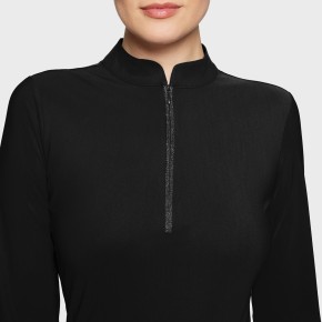Samshield Damen Trainingsshirt Brunella Schwarz – Reitshirt Langarm