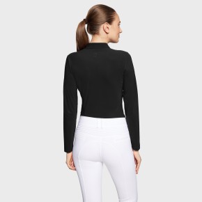 Samshield Damen Trainingsshirt Brunella Schwarz – Reitshirt Langarm