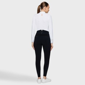 Samshield Damen Vollgrip Reithose Highwaist Claranova Schwarz