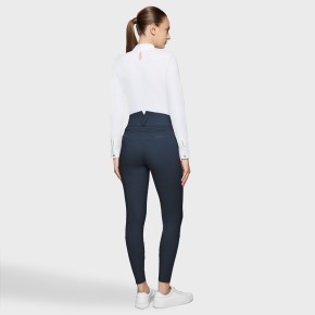 Samshield Damen Vollgrip Reithose Highwaist Claranova Navy
