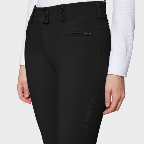 Samshield Clara Premium Reithose Damen schwarz – Hohe Taille und Vollgrip