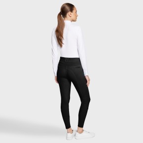 Samshield Clara Premium Reithose Damen schwarz – Hohe Taille und Vollgrip