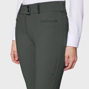 Samshield Clara Premium Reithose Damen Dark Forest – Hohe Taille und Vollgrip