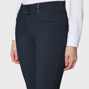 Samshield Clara Premium Reithose Damen navy – Hohe Taille und Vollgrip
