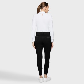 Samshield Clara Premium Reithose Damen schwarz – Hohe Taille und Kniegrip