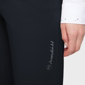 Samshield Damen Vollgrip Reithose Delice Navy 34 (FR 32)