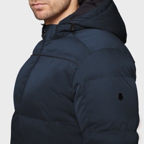 Samshield Herren Winterjacke St. Moritz mit Kapuze Navy