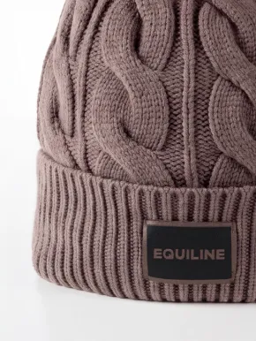 Equiline EQGat Damen Strickmütze mit Bommel Greige