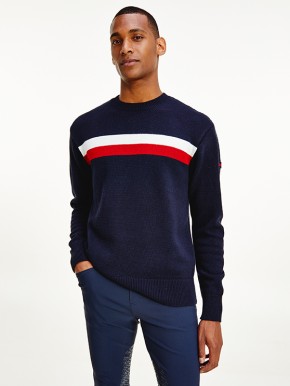 Tommy Hilfiger Equestrian Herren Pullover Desert Sky XL