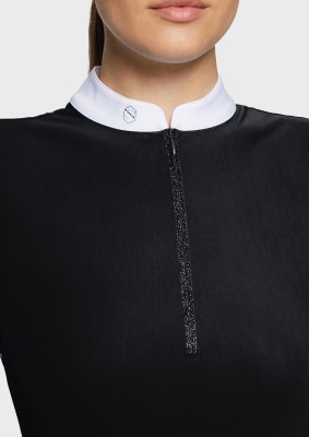 Samshield Damen Turniershirt Aloise – Schwarz, kurzarm