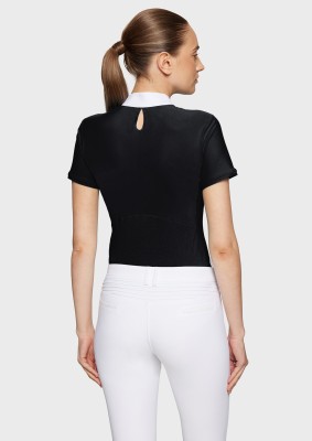 Samshield Damen Turniershirt Aloise – Schwarz, kurzarm