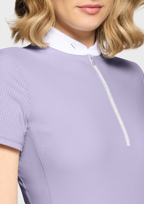 Samshield Damen Turniershirt Aloise – Lavender Grey, kurzarm