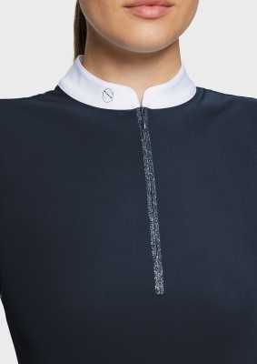 Samshield Damen Turniershirt Aloise – Navy, kurzarm