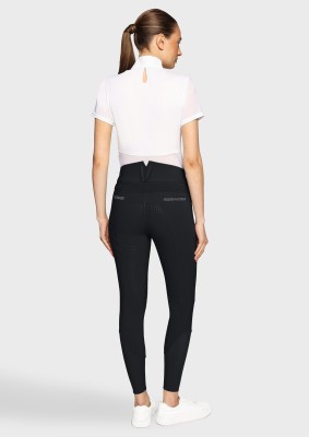 Samshield Damen Reithose Vollgrip Highwaist Claranova Schwarz 38 (FR 36)