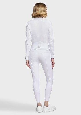 Samshield Claranova High Waist Damen-Reithose weiß