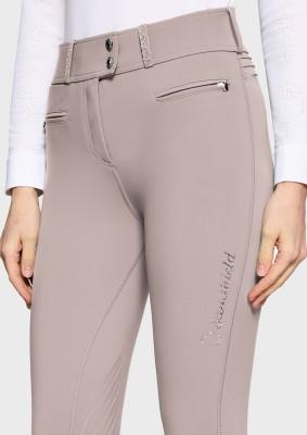 Samshield Damen Reithose Vollgrip Highwaist Claranova Latte 38 (FR 36)