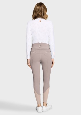 Samshield Damen Reithose Vollgrip Highwaist Claranova Latte 38 (FR 36)