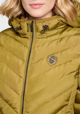Samshield Damenjacke Courchevel Olive– tailliert & elegant mit abnehmbarer Kapuze
