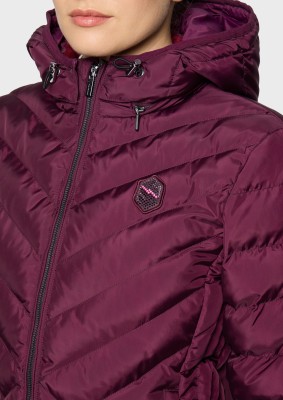 Samshield Damenjacke Courchevel – tailliert & elegant mit abnehmbarer Kapuze Plum