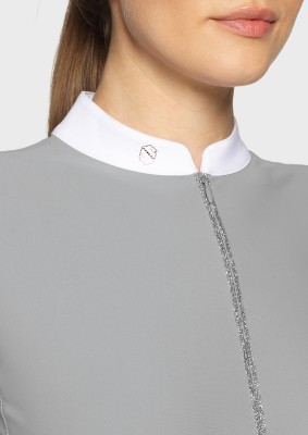 Samshield Damen Turniershirt LOU – Light Grey, langarm