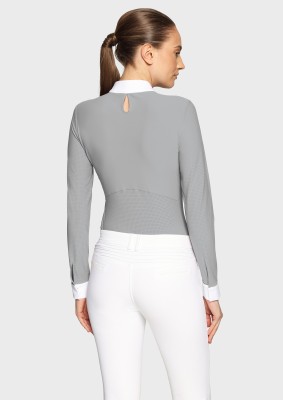 Samshield Damen Turniershirt LOU – Light Grey, langarm