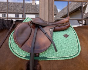 Kentucky Schabracke Velvet Print Springen Grün