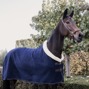 Kentucky Abschwitzdecke Heavy Fleece Show blau