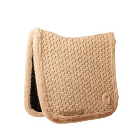 Kentucky Schabracke mit Kunstfell Rand Dressur Beige
