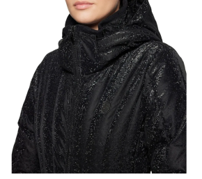 Samshield Damenjacke Courchevel Ice– tailliert & elegant mit abnehmbarer Kapuze Schwarz