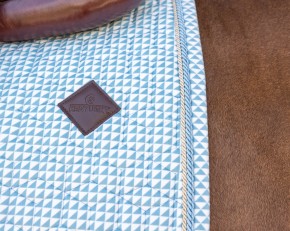 Kentucky Schabracke Velvet Print Springen Hellblau