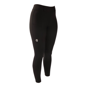 Kentucky Reitleggings mit Vollgrip Schwarz