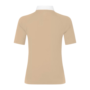 Kentucky Turniershirt Damen Classic Glitter Kurzarm Beige